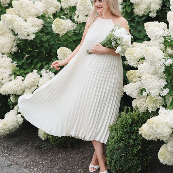 Layla Dress in Ecru - Picture 1 of 3